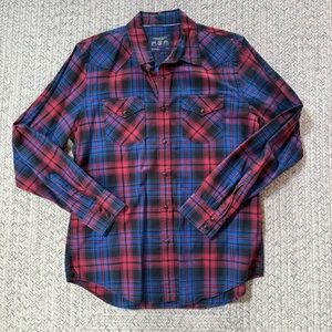 American Eagle Outfitters Red and Blue Checkered Shirt